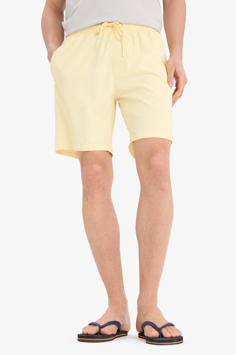 DeFacto Yellow Man Regular Fit Mesh Lined Short Length Swim Shorts Casual - Image 3